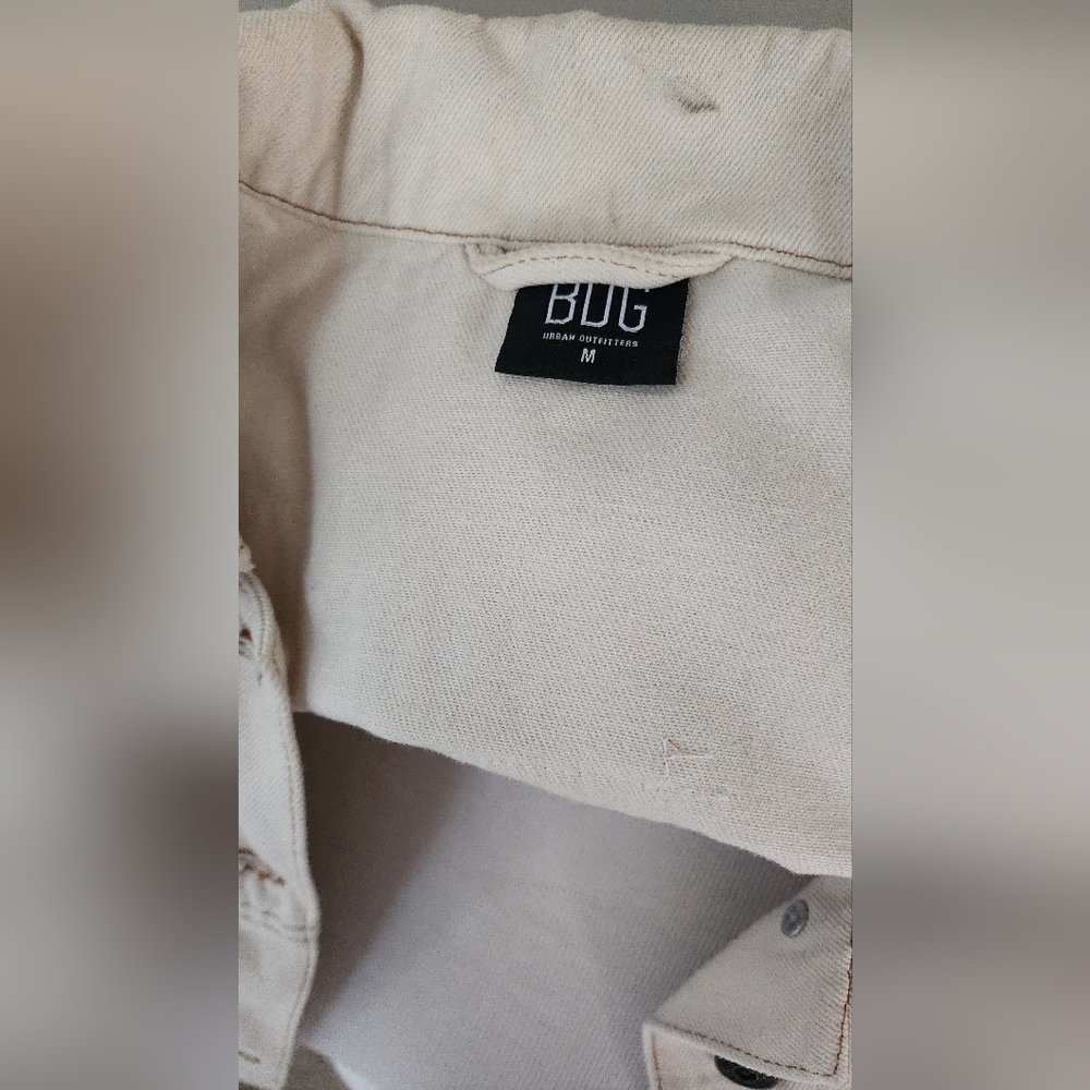 BDG Cream Patchwork Denim Jacket - image 6
